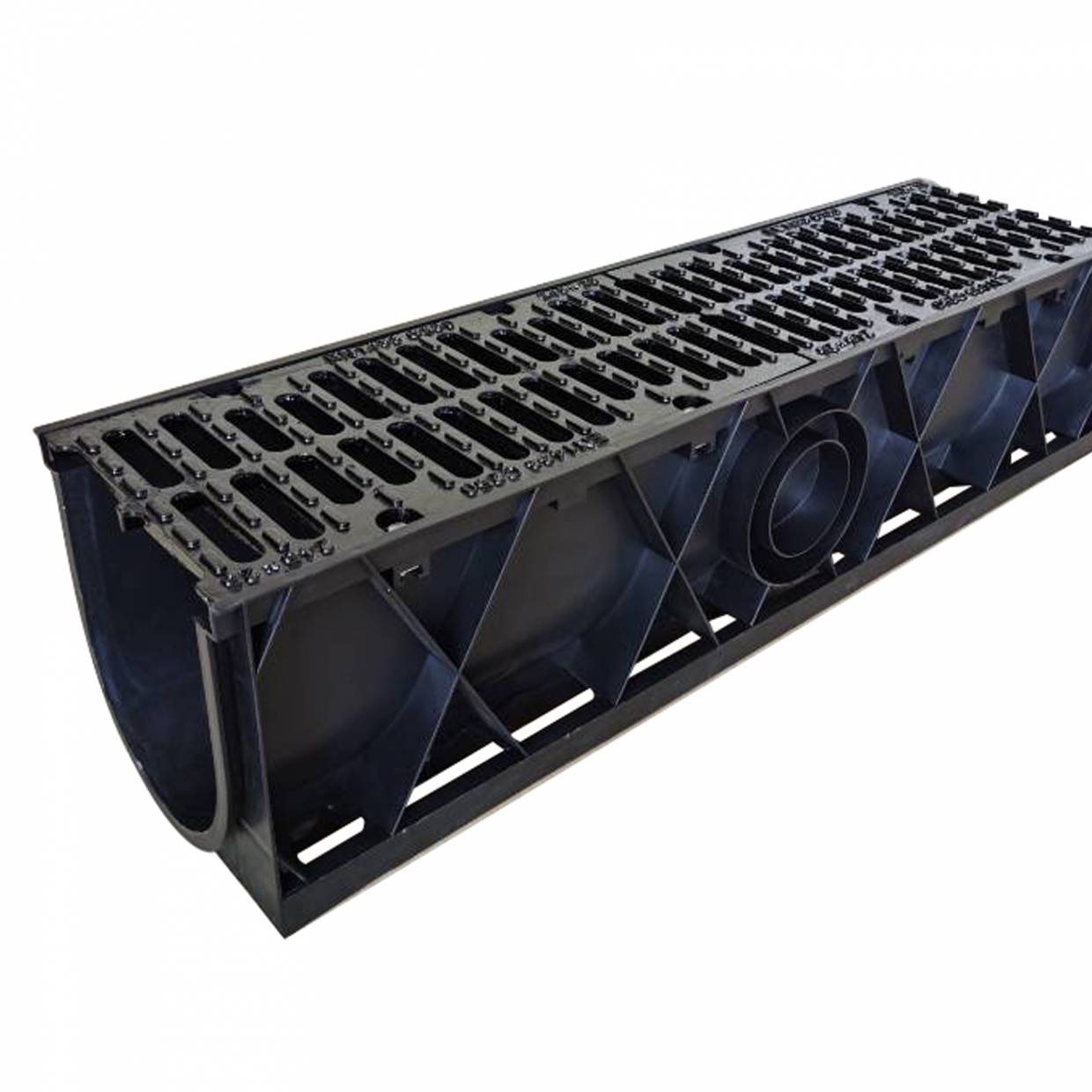 High Quality Hdpe Plastic Drainage Channel With Stainless Steel Cover For Outdoor